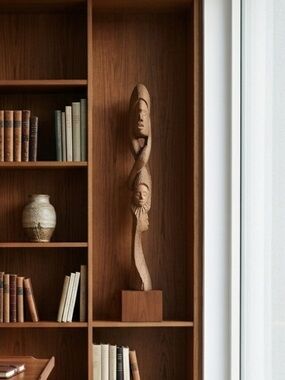 Hand Carved Wood Tribal Totem Statue